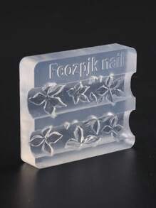 芙蓉花和百合花指甲雕刻模具 2 件可爱浮雕 Y2K 芙蓉花百合花花瓣饰物图案设计模板 DIY 美甲脱模工具 美甲用品、美甲用品、美甲工具、美甲工具、返校、指甲、按压指甲用美甲工具