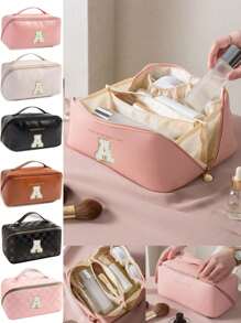 1pc Make-uptas, Toilettas, Reisorganizertas, Cosmetische kwastentas, Hangende make-uptas, Datatas, Cosmetische opbergtas, Reistas, Handtas, Lingerietas, Schoenen- en kledingorganizertas, Geschikt voor lipgloss, lippenstift, make-upkwasten, lipliner, wenkbrauwpotlood, oogschaduwpalet, lingerie, tandpasta, tandenborstel, cosmetica, huidverzorging, wenkbrauwpotlood, poederdons, kam, nagellak, manicure, sieraden, parfum, briefpapier, digitale productopslag
