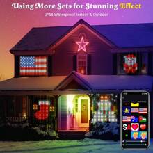 Smart LED Curtain Lights – Color-Changing Curtain Lights With 400 LEDs, Size 9.84x9.84 Feet, Dynamic DIY Fantasy Lighting For Bedroom, Living Room Accent Wall, And Patio, Perfect For Christmas Decorations, App-Controlled