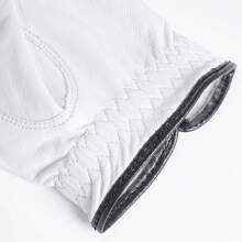 1pc Left Hand Golf Glove, Elegant White Genuine Leather, Non-Slip, Breathable, Suitable For Outdoor Sports, Driving, All Seasons - Multicolor - View 8