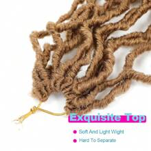 36 Inch New Faux Locs Crochet Braids Hair Super Long Goddess Locs Crochet Hair Curly Wavy Soft Locs Braiding Hair For Women