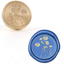 CYFUN DESIGN 1 PC 25mm Butterfly/Fox/Deer Pattern Wax Seal Stamps Solid Brass Engraved Fire Lacquer Stamp Heads NO Handle For Decorating Notebook Gifts And Greeting Cards