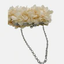 Banquet Clutch Bag, Delicate Lady Niche Satin Rose Flower Handbag, Bride Bag, Bridesmaid Bag, Crossbody Bag