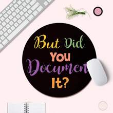 Mouse pad fofo com base de borracha antiderrapante, almofada de mesa decorativa adequada para mouse de computador sem fio, escritório e casa, presente adorável para mulheres e meninas