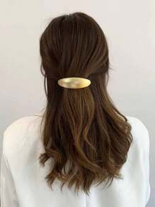 1 pieza/Juego de 3 piezas Clips de pelo ovalados decorativos y de moda para la vida diaria y el uso casual
