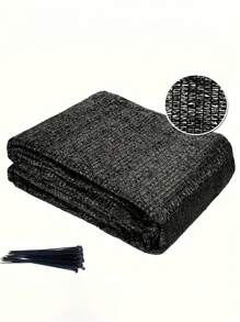 1 cái/3 cái/5 cái Lưới che nắng cho vườn màu đen có 20 dây buộc, chặn 40% tia UV, giảm nhiệt, bảo vệ cây trồng, che phủ nhà kính - Nhiều màu - Xem 6