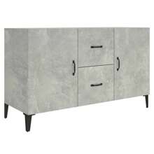 vidaXL Credenza Grigio Cemento 100x36x60 cm in Legno Multistrato,Moderna,Armadietto,Armadio,Soggiorno Cucina,Mobile Buffet,Buffet da Cucina,Mobiletto Multiuso,Mobile da Cucina