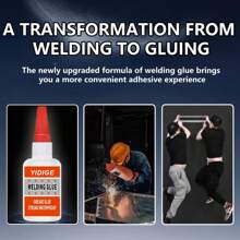 1pc Super Glue/Quick-Drying Adhesive/All-Purpose Adhesive, For Bonding Iron, Metal, Glass, Ceramic, Stone, Plastic, Wood, Rubber And Tires - Strong Bonding Multi-Purpose Adhesive