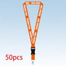 Customizable Lanyard With Badge 100pcs 50pcs 10pcs 1pc Available In Multiple Colors ID Badge Lanyard Neck Strap Keychain With Detachable Clasp Multi-Functional Adjustable Reflective Personalized Gift For Office Travel - Multicolor - View 18