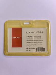 1 Pieza Funda transparente de color caramelo para tarjeta de identificación, protección para tarjeta de acceso y de trabajo, multi-función, caja para tarjeta de visita y foto, unisex, adecuado para uso diario, bolsa transparente para mujer, monedero mini, cartera, estuche para tarjetas - Multicolor - Ver 19