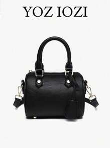 Bolso de bolos con textura de lagarto retro en PU, bolso de mano de moda para mujer, bolso de hombro, adecuado para la oficina, para ir y venir en otoño e invierno, bolso casual de negocios perfecto para la oficina, los negocios y el trabajo