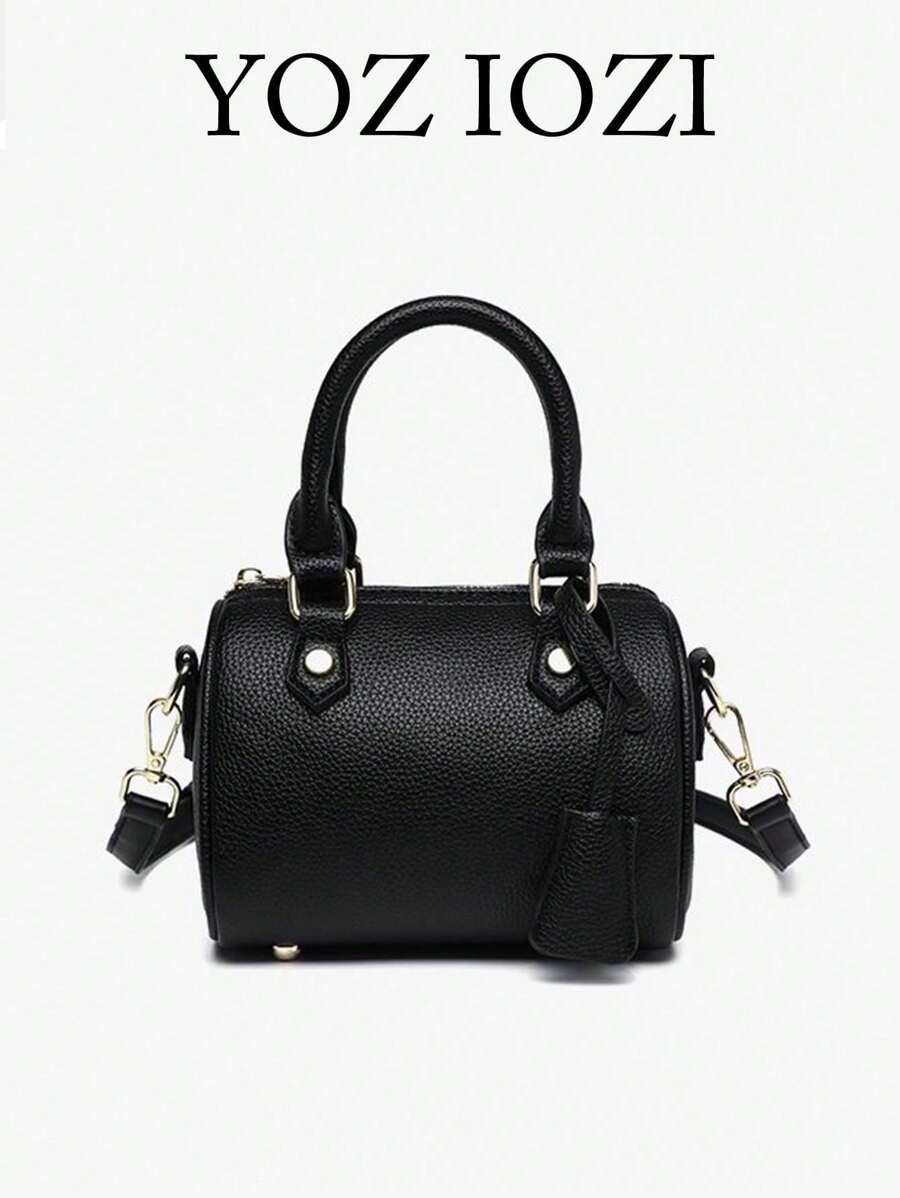 Bolso de bolos con textura de lagarto retro en PU, bolso de mano de moda para mujer, bolso de hombro, adecuado para la oficina, para ir y venir en otoño e invierno, bolso casual de negocios perfecto para la oficina, los negocios y el trabajo