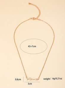 1pc Minimalist Metal Letter "Mama" Necklace, Mother's Day Gift For Mom