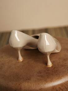 New Fashionable Casual High Heel Shoes, Women's Versatile Commute & Wedding Party Pumps