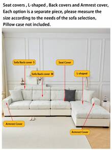 1pc Plush Jacquard Anti-Slip Sofa Seat Cushion Cover, Soft & Skin-Friendly Modern Style, Pet-Proof & Elastic Sofa Slipcover, Suitable For L-Shaped Combination Sofa And 1/2/3/4 Seat Sofa (Sold Individually)