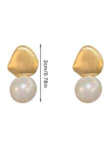 磨砂纹理几何时尚女士耳环