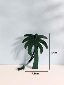1pc Solid Color PU Coconut Tree Fashionable Minimalist Cute Car Key Chain, Backpack Shoulder Bag Handbag Accessory, Suitable For Couples, Students, Men, Women, Everyday, Date, Holiday, Travel, Gift For Girlfriend, Mom, Children