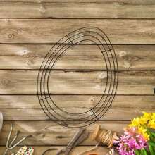 Easter Wreath Metal Frame Garden Bunny Shaped Wire Wreath Form For Easter DIY Craft Project
