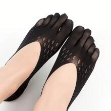 1/5 Pairs Women Invisible Toe Socks No Show Toe Separator Five Finger Non-Slip Low Cut Liner Socks - Multicolor - View 6