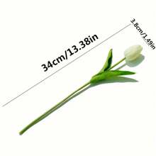 1/10 Pcs Lifelike Artificial Tulip Bouquet Elegant Real Touch , Long-Lasting For Weddings, Events, Home Decor, Valentine's Day
