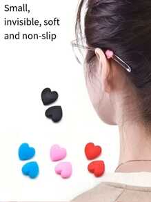 10pcs Anti Slip Glasses Cover Love Silicone Soft Anti Allergy Fixed Anti Slip Ear Hook Glasses Accessories