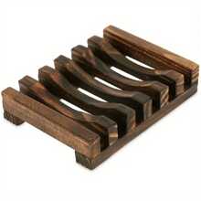 1 pièce Porte-savon en bois créatif, support de savon en bois pour la salle de bain