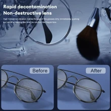 Multifunctional Cleaning Machine, Suitable For Glasses, Jewelry And Watches-Vibrating Cleaning Box, Portable Ultrasonic Cleaning Machine - Gray - View 5