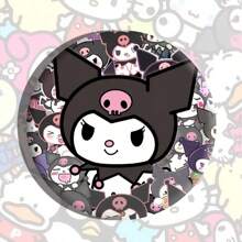 Sanrio 1 pièce Insigne à bulles des personnages Sanrio, broche dessin animé en alliage d'étain de 5,8 cm, accessoire