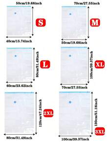 Comes With Manual Air Pump, Vacuum Storage Bags For Compressing Clothes, Beddings, Down Jackets, Luggage, Home Use
