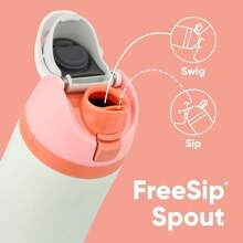 Ow.Ala 32oz Insulated Stainless Steel Water Bottle For Sports -Light Pink