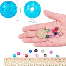 100 件/200 件 8 毫米双色纹理金属线树脂珠，DIY 珠宝工艺用品，适用于手镯、项链、耳环、花瓶、许愿瓶填充物