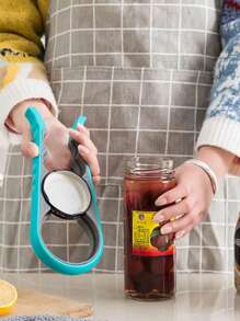 2/1 Stück Multifunktionaler 4-in-1 Dosenöffner, Dosengreifer, Deckelöffner, Flaschenöffner, einfach zu bedienen für Kinder, Senioren - Küchengerät für einfachen Zugriff auf Gläser und Dosen, effizientes, bequemes zeitsparendes Dosenöffner Werkzeug