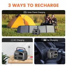 UAPOW AP300 Portable Power Station 230Wh LiFePO4 Battery - Solar Generator With 600W AC Output For Home Use Camping Travel RVs Emergencies Suitable For Outdoor Play, Gifts For Family, Friends, Birthday, Christmas, Winter, New Year