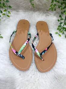 Chanclas planas sencillas, casuales y versátiles - Automóvil club británico - Ver 2