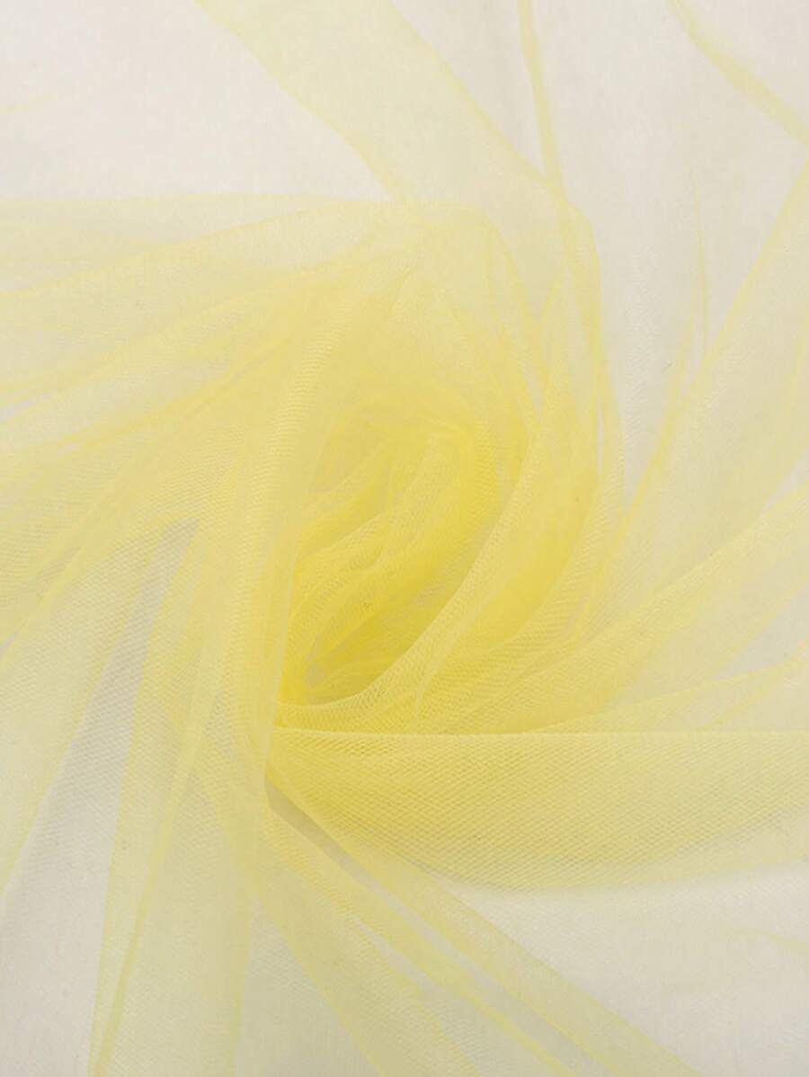 1 件高密度尼龙瑞士网眼面料，柔软透明网格材料，适合 DIY 婚纱、服装