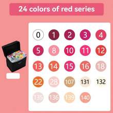24 Units Of Soft Headed Markers, Oil-Based Dual Head Hand Drawn Pens ...