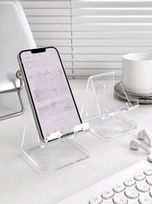 1pc Multi-Color Desktop Phone Stand With Protective Packaging, Creative Decoration&Charging, Anti Slip Design, Suitable For Various Scenarios