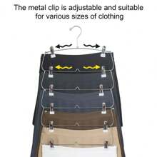 Closet Hanging Rack Strong Multi-Tiered Closet Organizer With 360-Degree Swivel Hook - Multicolor - View 8