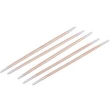 100/200/300//400/500/600/1000/UNIDADES Palitos de madera de doble cabeza para limpiar esmalte de uñas, herramienta de belleza de doble punta pequeña para tatuar cejas y maquillaje, aproximadamente 100 unidades/paquete (1/2/3/4/5/6/10/20 paquetes para el método de empaque)