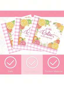 24pcs/48pcs Colorful Grapefruit Pattern Paper Towel - Fruit Series Pattern Dinner Paper Towel, Multi-Purpose Paper Towel, Suitable For Parties, Weddings, Anniversaries, Outdoor Picnics, Restaurants, Parties - The Perfect Party Gift, Birthday Decoration Supplies