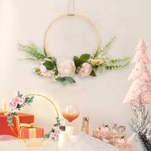 10Pcs Metal Floral Hoop Centerpiece With Stand For Table, 12 Inch Macrame Gold Wreaths Ring With Holders, Table Centerpieces, Gold Metal Rings For Making Wedding Table Wreath Decor, Wall Hanging Wreaths And Dream Catcher Crafts, DIY Wreath Rings For Wedding, Party & Birthday Decorations, Wedding Decor Gifts Graduation Party Decorations Bachelorette