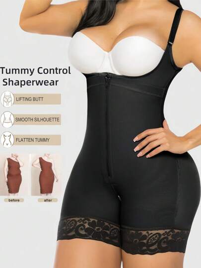 1 قطعة من ملابس التشكيل الكولومبية للنساء، بدلة تشكيل الجسم، فتحة للصدر، بطن مشدود، رافع للأرداف، بدلة تشكيل الفخذين، شورت تشكيل مسطح، مناسب لمناسبات متنوعة