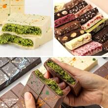 1pc/2pcs Deep Large And Thick Silicone Chocolate Bar Molds For Stuffed Bar, Made The Dubai Chocolate, Big Chocolate Candy Bar Mold For Filling Knafeh Pistachio Chocolate Bar