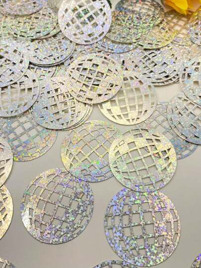 100 szt. brokatowych kul dyskotekowych, konfetti na stół, konfetti na imprezę w stylu disco, odpowiednie na dekorację stołu na wieczór panieński, artykuły urodzinowe w stylu hipisowskim z lat 70. i 80., świętowanie urodzin, upominki na wieczór panieński