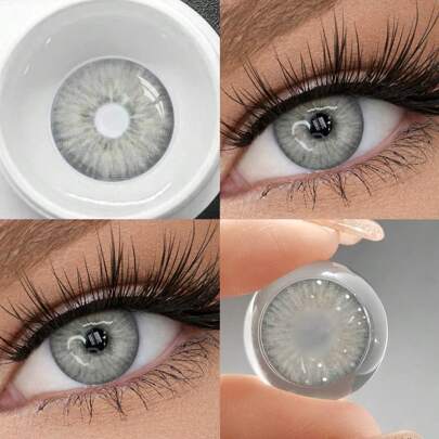 1 Pair Of Eye Makeup Cosmetic Colored Contact Lenses For Annual Use 14.5mm Suitable For Daily Dating And Festival Events Use To Enlarge Eyes Halloween Costume Cosplay