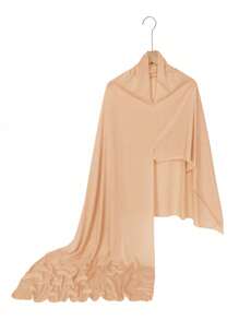 1pc Silky Soft Solid Color Scarf, Versatile Lightweight Breathable Head/Neck Wrap