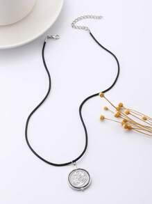 1 件动漫奥术金克斯蓝玫瑰旋转吊坠项链、女士珠宝、海滩派对纪念礼物