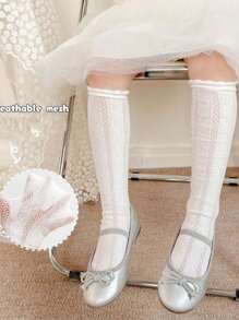 1/3 pares de calcetines respirables con estampado lindo de conejo hasta el tobillo, estilo princesa para niños, calcetines para estudiantes - Multicolor - Ver 3