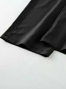 1 pièce Pantalon droit style casual poche, style de rue pour garçon/ado garçon, mode, convient pour l'automne/hiver
