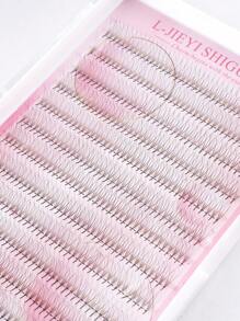 480 sợi/hộp, lông mi giả 3D màu nâu và đen, dày 0.05mm, dạng chùm, tiện dụng, mềm mại và tự nhiên, nối mi thủ công. - màu nâu - Xem 6